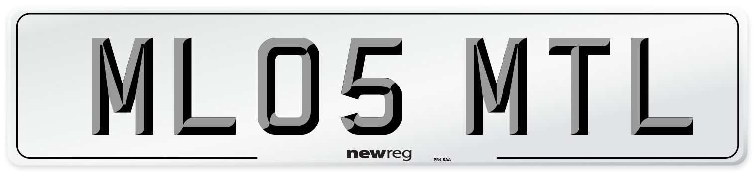 ML05 MTL Number Plate from New Reg
